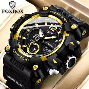 Lige Sub Thương Hiệu Foxbox Đồng hồ thời trang kỹ thuật số thể thao cho nam đồng hồ dạ quang 50M Không Thấm Nước Quân Sự Đồng hồ nam + Hộp