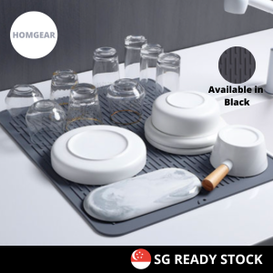 Silicone Dish Drying Mat Large drying mat dish sink kitchen