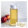 Botol Minyak Goreng Bahan Kaca + Penutup Kapasitas 1 Liter. 