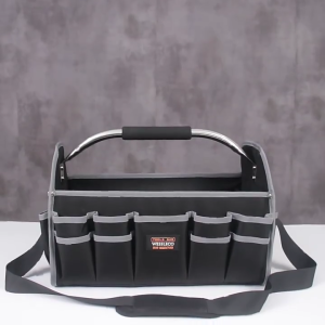Waterproof Tool Bag Oxford Cloth 16inch Wide Mouth for Electricians Woodwooking Mechanic Easy Storage Tool Organizer