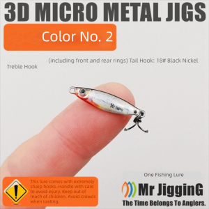 HEFEI 1.5g 3g 5g Trọng lượng Mồi Cỡ Siêu Nhỏ Tấm sắt Thiết kế 3D Mồi câu 3D Mini VIB Micro Vật liệu loại Mồi câu cá bằng hạt tuyến siêu nhỏ Câu cá