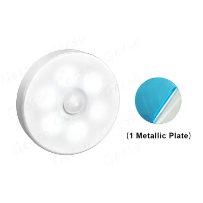 Motion Sensor Lights LED Night Light Battery Rechargeable Lampu Powered Stick on Closet Bathroom Stair Wall 智能感应灯