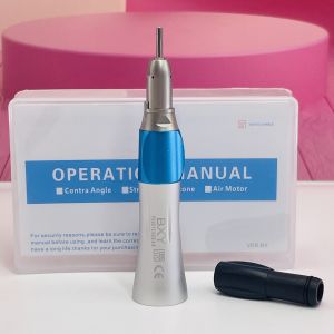 NSK style Dental Slow Low Speed Straight Nose Cone Straight Contra Angle Handpiece 1:1