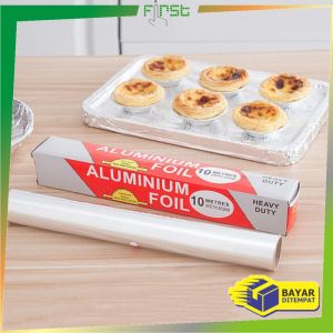 FH-C977 Kertas Panggang Aluminium Foil Roll 30CM x 6.5M Food Grade / Aluminium Foil 6.5Meter