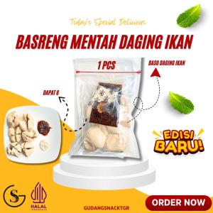 Basreng Mentah Rasa Ikan Tuna Isi 6 Pcs Dengan Chili Oil GudangSnack Tgr