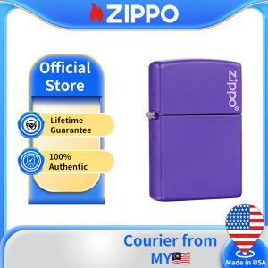 Zippo Purple Matte Design Pocket Lighter with Zippo Logo | Zippo 237ZL