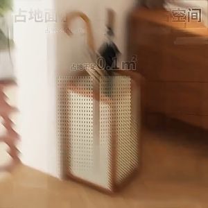 Rattan Umbrella Holder Hotel Home Entrance Umbrella Barrel Storage Creative Large Capacity Umbrella Rack Tempat Payung