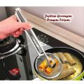 Alat Penjepit Peniris Gorengan Penggorengan 2 In 1 Peniris Saringan Tirisan Minyak Stainless. 