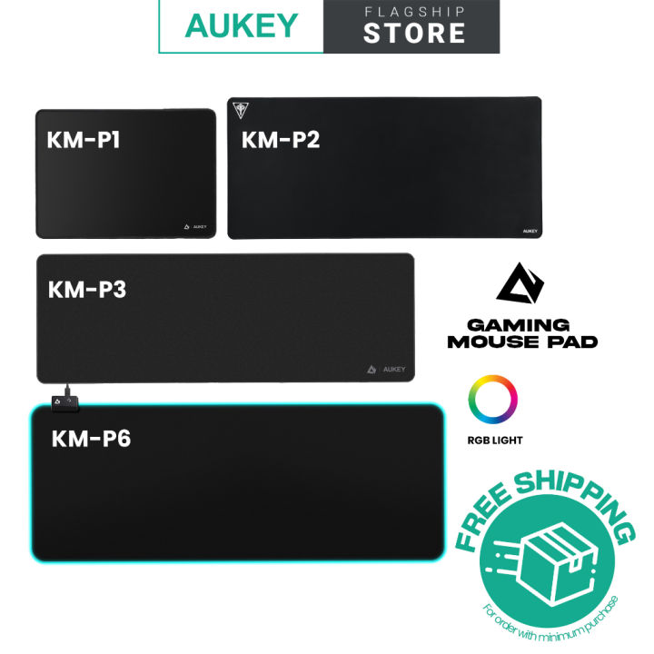 Aukey Gaming Mouse Pad with Smooth Surface, Non-Slip Rubber Base, and ...