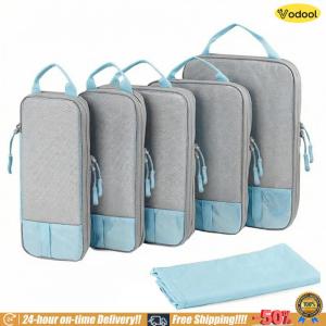 [VOS] 6 Piece Set Compression Packing Cubes Luggage Organizer Bags