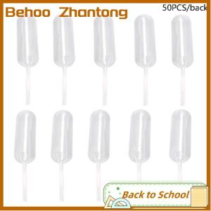 Behoo 50pcs Mini 4ml Plastic Squeeze Transfer Pipettes Dropper Disposable Pipettes