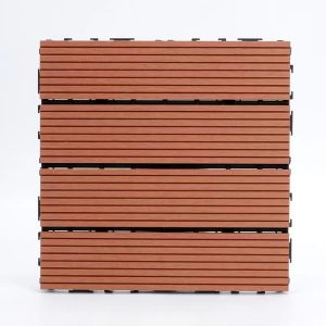 30x30cm Interlocking Flooring Deck Tiles Wood Indoor Outdoor Garden