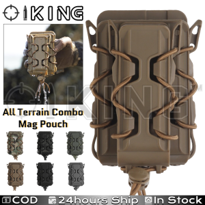 Oiking Tactical All Terrain Magazine Pouch FOR 5.56+9mm Ri-fle Pis-tol Integrated Magazine Holder Quick Pull Box for Outdoor Wargame Hunting Accessories