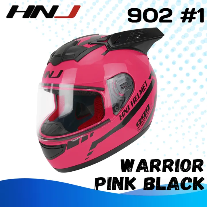 hnj helmet lazada HNJ 902 Men Full Face Motorcycle Helmet Single Shade Motor Helmet Women  With Sungay