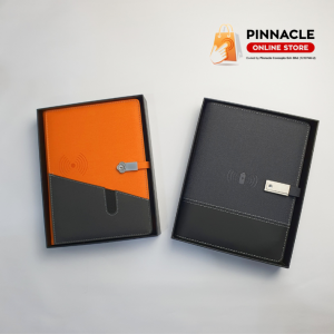 [Newest Arrival & Ready Stock] PU Leather A5 Smart Notebook with Wireless Powerbank