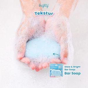 Brighty Glow & Bright Bar Soap Sabun Mandi Pencerah Kulit Hitam 85gr