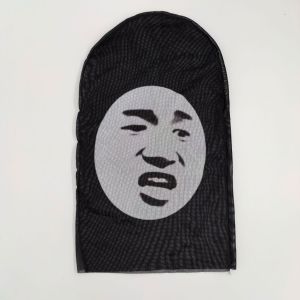 Interesting Abstract Emoji Sunscreen Mask 3D Abstract Dragon Print Street Wear Artifact