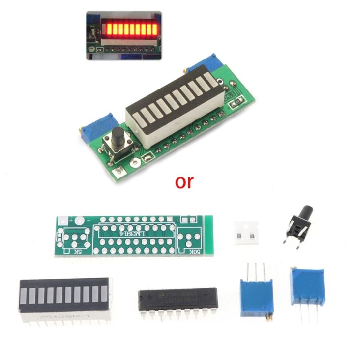 Diy Kits LM3914 3.7V Lithium Battery Capacity Indicator Module Tester