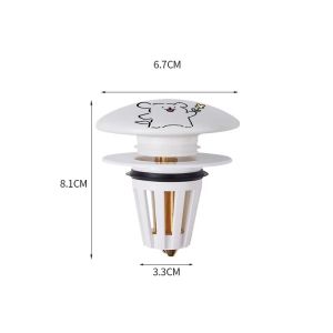 Sink Floor Drain Filter Hair Catcher Universal Washbasin Leaking Plug Anti Odor Pop-Up Bounce Core Basin Stopper