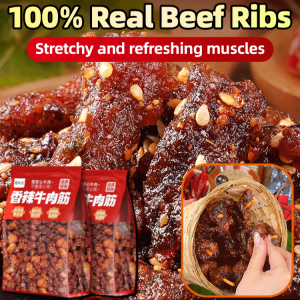 Spicy Beef Tendon Snack Ready to Eat Mongolian Specialty Dried Beef Jerky Bites Beer Accompaniment Leisure Snacks Spicy Spiced Jerky