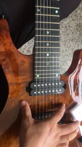 Fretless Electric Guitar 8 String Tree Burl Top 39 Inch Solid Okoume Wood Body High Glossy Guitarra2026