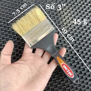 Cọ Chổi Quét Sơn WIN Cán Nhựa Việt Mỹ Lông 3 Lớp Bền | Kích Cỡ Số 1 2 3 4 Lông Mềm Mịn Hoàn Thiện Bề Mặt Sạch Đẹp