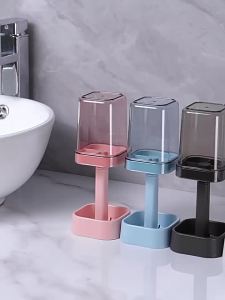 Dustproof Bathroom Toothbrush Holder With Cover Toothpaste Organizer For Family Wall-Mounted Toothbrush Rack