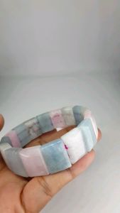 NATURAL MORGANITE BANGLES