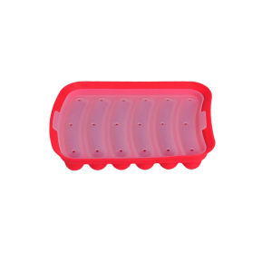 Mi.more Cetakan Sosis Kue Telur Puding Es Silikon DIY 6 Rongga Sausage Silicone Mold