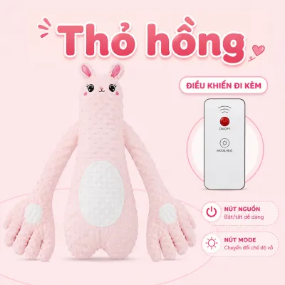 Gối ôm bàn tay vỗ bé ngủ tự động EMA chống giật mình rèn bé ngủ ngon không cần cha mẹ