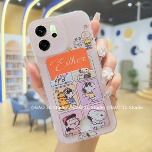 Hot Sale Phone Case OPPO Reno14 Pro 14F Reno 14 F A5i Pro 5G New Trend Cartoon Fashion Snoopy Crayon Shin-chan Pills Casing Anti-fall Ultra-thin Back Cover 2025