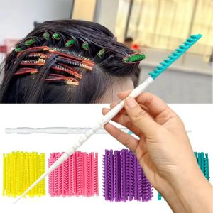CRUSHES 20/30Pcs 2.3/3.3/4/5mm Diameter Hair Root Perm Rods With Clips Bangs Volumizing Waves Hair Curlers Set Fluffy Perm Rods Bars Salon