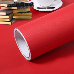 Nhãn dán bàn màu trơn Giấy dán tường tự dính trang trí nội thất chống thấm nước và chống ẩm