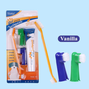Pet Toothbrush Set w/ Toothpaste Dog Cat Cats Teeth Oral Care