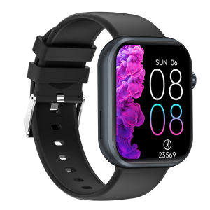 Aolon Foom Lite นาฬิกาอัจฉริยะบลูทูธ รองรับ (รับสาย/โทรออก) ตัวติดตามสุขภาพ ตรวจสอบอัตราการเต้นของหัวใจ/การนอนหลับ/จำนวนก้าว/โหมดแคลอรี่ตลอดเวลา หน้าจอขนาด 1.83 นิ้ว