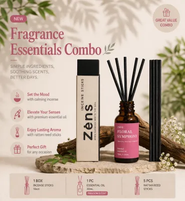 Zens Aroma Japanese Low Smoke Incense Stick Lavender 低烟薰衣草线香
