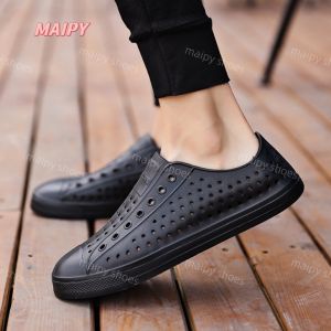 (LÙI 1-2 SIZE) Giày lười đi mưa siêu nhẹ lỗ tổ ong thoáng khí Nam Nữ êm chân đi biển chống nước Giày bảo hộ lao động Maipy G025