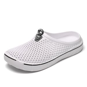 Free Shipping MenS And WomenS Slippers With Hollowed-Out Ventilation Holes Mules Sandals Garden Shoes Summer CoupleS Slip-On Half-Slippers Clogs