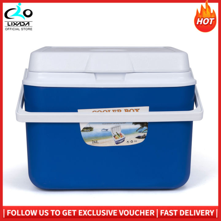 LIXADA Cooler Box Outdoor Picnic Car Lunch Box Huiop Box Picnic Box  Portable Cooler Box Durable 8l/13l/26l Durable 8l/13l/26l Lunch Kocan Lunch 