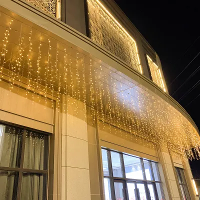 TY Lampu Tumblr LED Tirai 4M Curtain Light Twinkle Light Dekorasi Taman Dekorasi Hias Natal Lampu Cafe