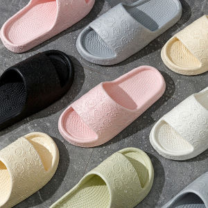 Aqrau 【50%OFF】พื้นนิ่ม กันลื่น แห้งเร็ว สําหรับผู้หญิงและผู้ชาย พร้อมส่ง รองเท้าแตะ