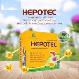 HEPOTEC Viên uống hỗ trợ giải độc Gan tăng cường chức năng gan hộp 100 viên