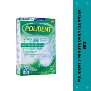 POLIDENT 3 MINUTES DAILY CLEANSER FOR DENTURES 36S