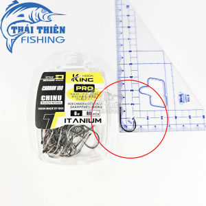 Lưỡi Câu Cá Chinu Pro Kinghook Titanium Carbon 100 Made By Bkk