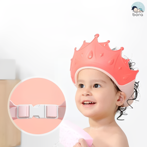 Mũ gội đầu chắn nước bảo vệ tai cho bé 0 - 6 tuổi có thể điều chỉnh vòng đầu