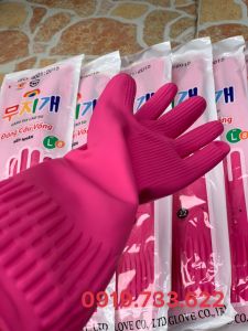 Găng tay cao su Đông Cầu Vồng Hồng