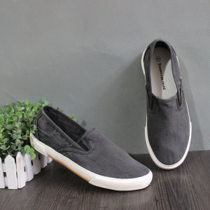 AU Korean-style mens shoes mens washed canvas slip-on shoes deck shoes vintage simple elegant youthful fashionable and trendy