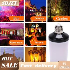 SDJZT 1Pc LED ngọn lửa hiệu ứng lửa ánh sáng bóng đèn E27 mô phỏng thiên nhiên nhấp nháy đèn trang trí nội thất
