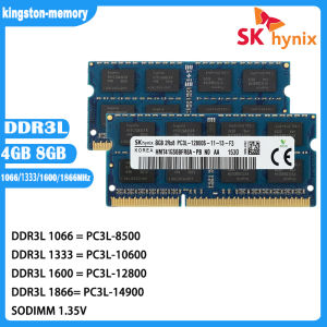 Hynix Laptop Ram DDR3L 4G 8G 1066/1333/1600 1866MHz Laptop Memory PC3L-8500 10600 12800 14900 1.35V SODIMM 204pin Memory For Notebook New