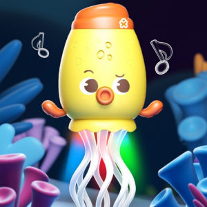 Happy Everyday.you Electric Dancing Octopus Baby Crawling Toy Tummy Time Music Lights Interactive ABS Kids Play